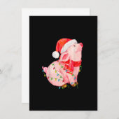 Kerstvarken lichten kerstcadeautjes voor jongens M Kaart (Voorkant / Achterkant)