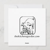 Kerstvarken Mates Feestdagenkaart (Achterkant)