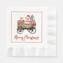 Kerstvarken Papieren Servetten