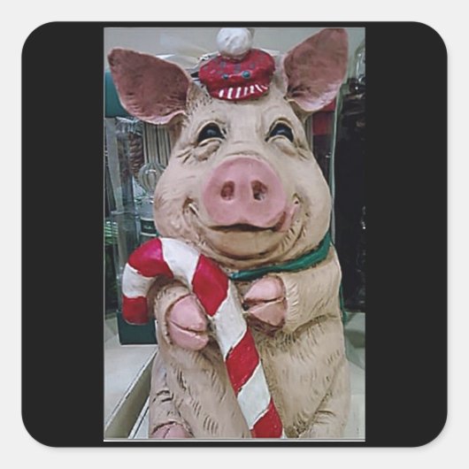 **KERSTVARKEN** STICKERS (Voorkant)