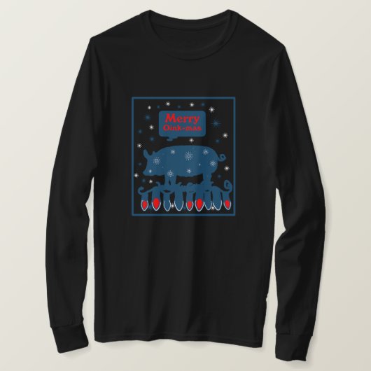 Kerstvarken T-shirt (Design voorkant)