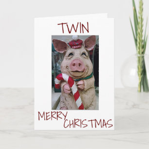 KERSTVARKEN VOOR *MIJN TWEELING* KLAAR OM TE VIERE FEESTDAGEN KAART