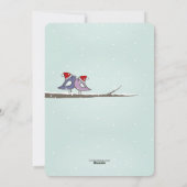 Kerstvederijskaart/nieuw adres feestdagenkaart (Achterkant)