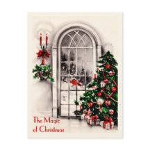 Kerstvenster  Briefkaart