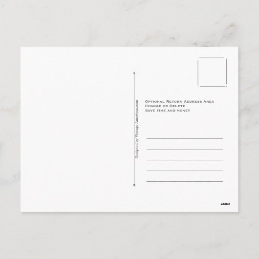 Kerstvenster  Briefkaart (Achterkant)