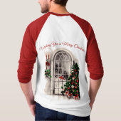 Kerstvenster Mannen Shirt (Achterkant)