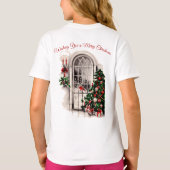 Kerstvenster Mannen Shirt (Achterkant)