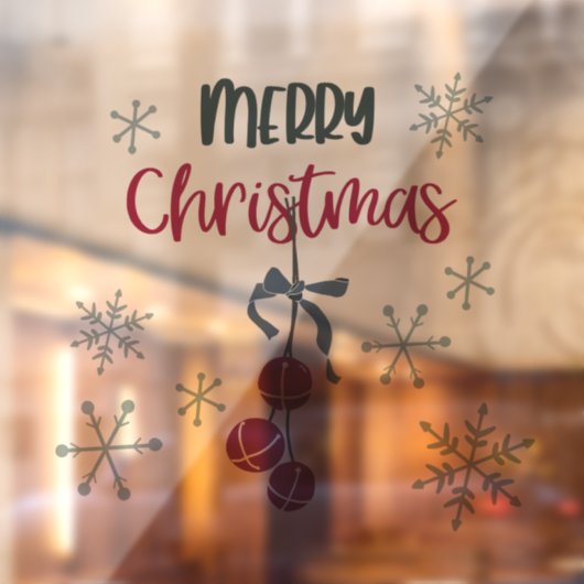 Kerstvenster of wandbekleding raamsticker (Vel 2)