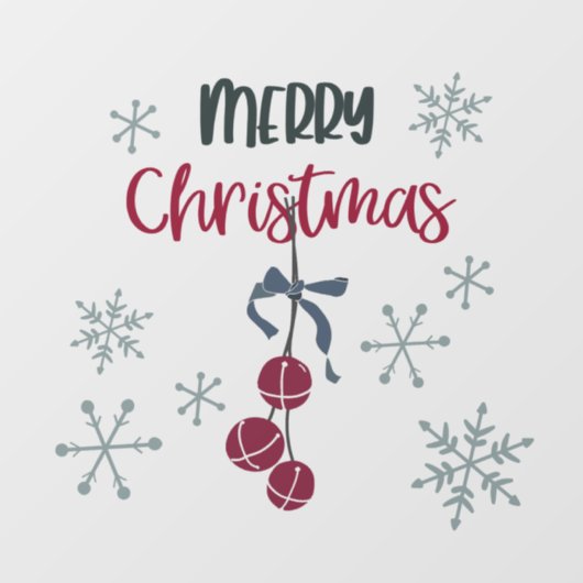 Kerstvenster of wandbekleding raamsticker (Vel)