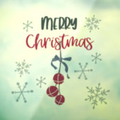 Kerstvenster of wandbekleding raamsticker (Vel 3)