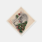 Kerstvenster Party servetten (Hoek)