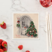 Kerstvenster Party servetten (Insitu)