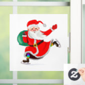 Kerstvenster Sinterklaas met cadeautjes Raamsticker (Huis)