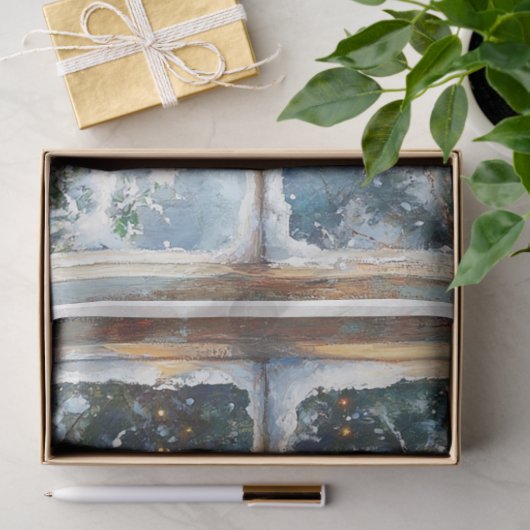 Kerstvenster Tissuepapier (Geschenk)