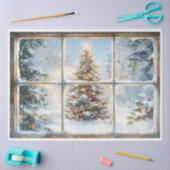 Kerstvenster Tissuepapier (Craft)