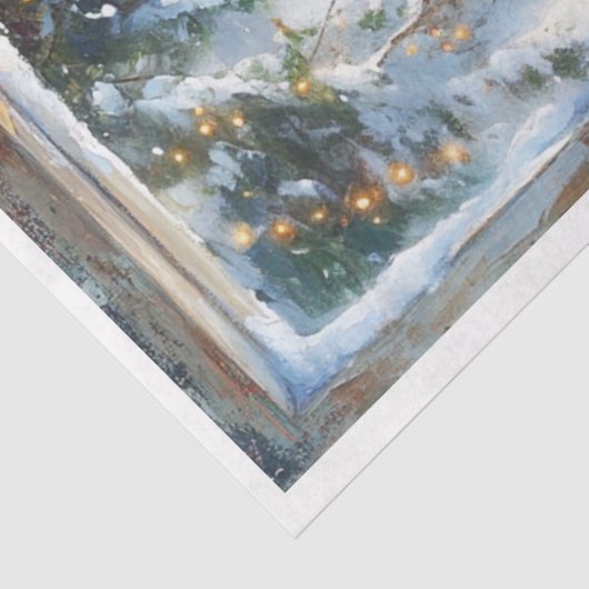 Kerstvenster Tissuepapier (Detail)