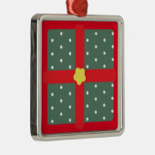 Kerstvensterfeestdag Cadeau Metalen Ornament (Rechts)