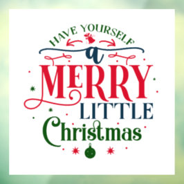 kerstvensterkoeling raamsticker