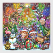 kerstvensterkoeling raamsticker (Vel)