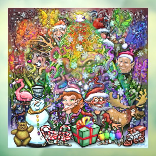 kerstvensterkoeling raamsticker (Vel 3)