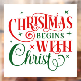 kerstvensterkoeling raamsticker