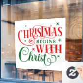 kerstvensterkoeling raamsticker (Cafe Raam)