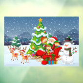 kerstvensterkoeling raamsticker (Vel 3)