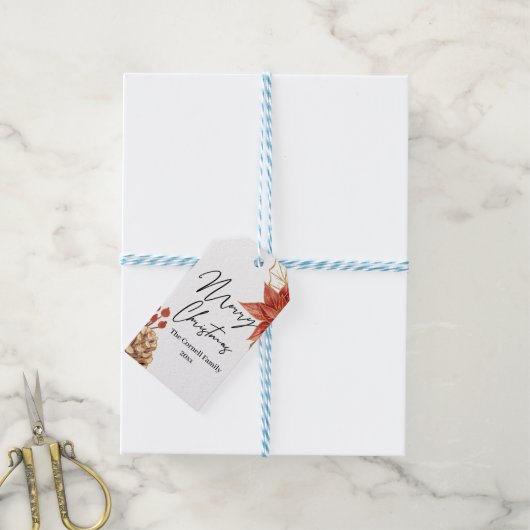 kerstventilator cadeaulabel (Met Touw)