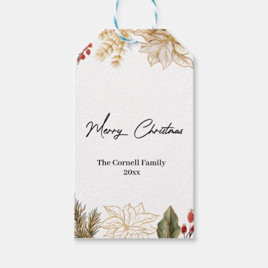 kerstventilator cadeaulabel (Voorkant)