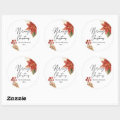 kerstventilator ronde sticker (Vel)