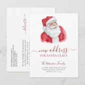 Kerstverandering in het reizen naar de feestdag aankondigingskaart (Voorkant / Achterkant)