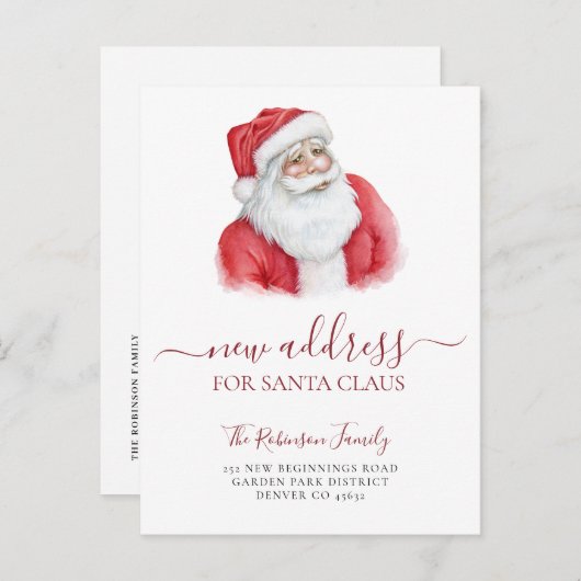 Kerstverandering in het reizen naar de feestdag aankondigingskaart (Voorkant / Achterkant)