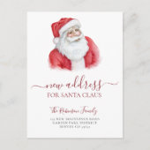 Kerstverandering in het reizen naar de feestdag aankondigingskaart (Voorkant)