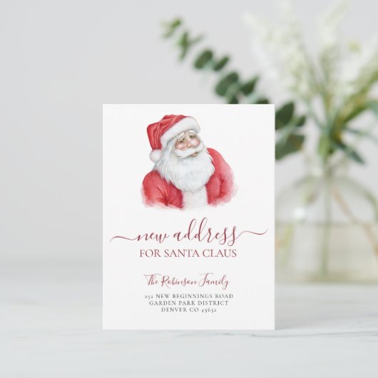 Kerstverandering in het reizen naar de feestdag aankondigingskaart (Staand voorkant)