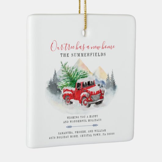 Kerstverandering van de Aankondiging van de Verpla Keramisch Ornament (Rechts)