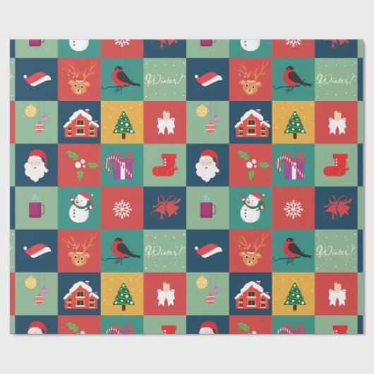 Kerstverblindingspapier Cadeaupapier (Vlak)