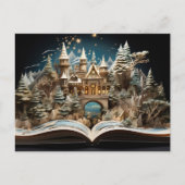 Kerstverhaal Castle Pop-Up Wonderland Feestdagenkaart (Voorkant)