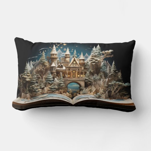 Kerstverhaal Castle Pop-Up Wonderland Kussen (Voorkant)