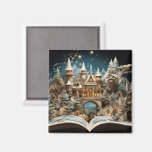 Kerstverhaal Castle Pop-Up Wonderland Magneet (Voorkant / Achterkant)