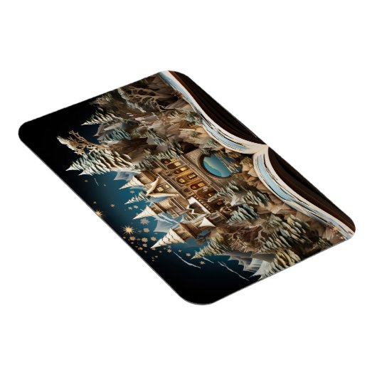 Kerstverhaal Castle Pop-Up Wonderland Magneet (Rechterzijde)