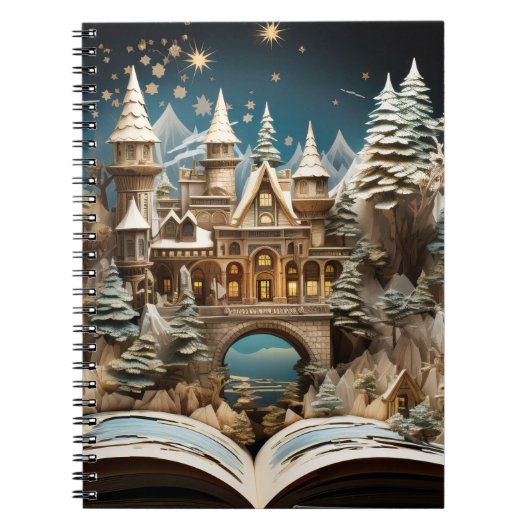 Kerstverhaal Castle Pop-Up Wonderland Notitieboek (Voorkant)