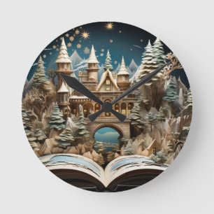 Kerstverhaal Castle Pop-Up Wonderland Ronde Klok
