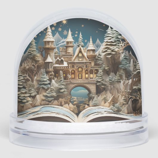 Kerstverhaal Castle Pop-Up Wonderland Sneeuwbol (Voorkant)