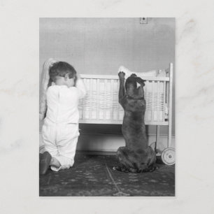 Kerstverhaal circa 1924 feestdagenkaart