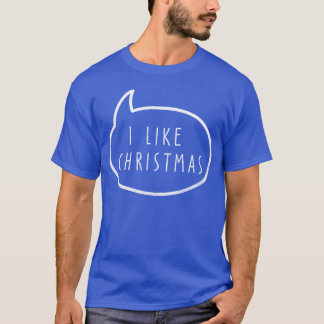 Kerstverhaal Ik hou van retro Kerstmis T-shirt