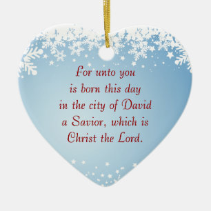 Kerstverhaal Luke 2 Christelijk  Keramisch Ornament