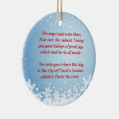 Kerstverhaal Luke 2 Christelijk  Keramisch Ornament (Rechts)