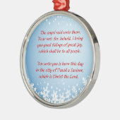 Kerstverhaal Luke 2 Christelijke religie Metalen Ornament (Links)