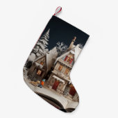 Kerstverhaal Manor met kind en hond Kleine Kerstsok (Voorkant (Hangend))