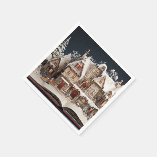 Kerstverhaal Manor met kind en hond Servet (Hoek)